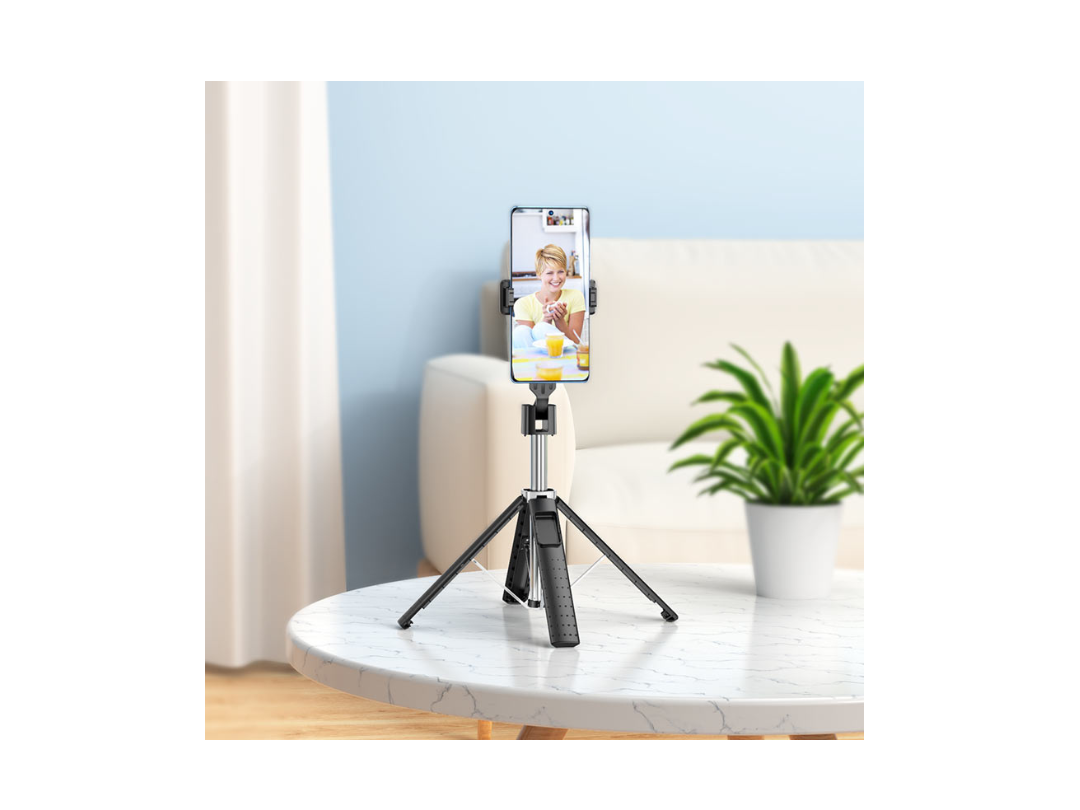 Hoco Tabletop Holder K18 Wave for Live Broadcast – Adjustable Stand (Black) Hoco Tabletop Holder K18 Wave for Live Broadcast – Adjustable Stand (Black)
